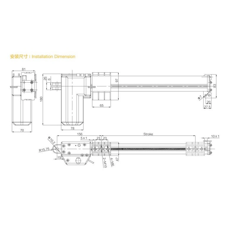 Furniture 300mm Electric DC 24V/29V 4000n Recliner Chair Sofa Used Bed Parts Linear Actuator Electrical Sunroof Motors